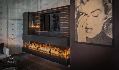 Ecosmart Fire XL900 Ethanol Burner - Black Finish - ESF.B.XL9.WTT.BL